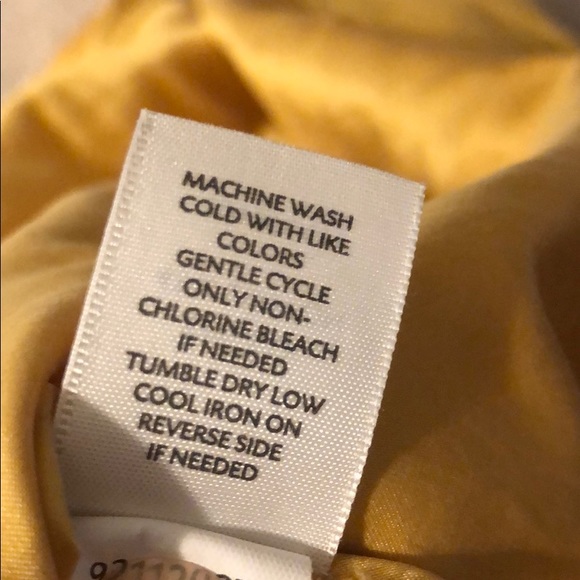 J. Jill | mustard colored square neck silk top - Picture 7 of 7